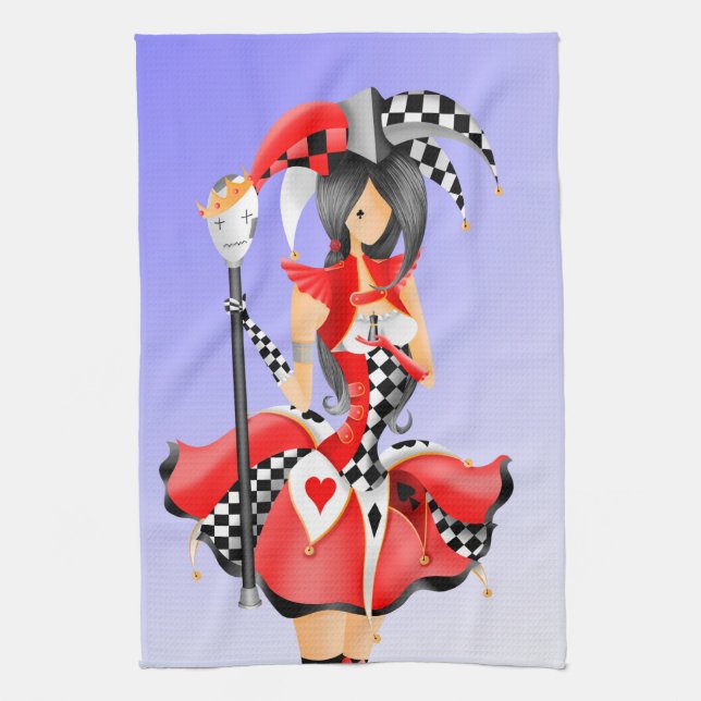 Paño De Cocina Quirky Jester & Puppet King (Vertical)