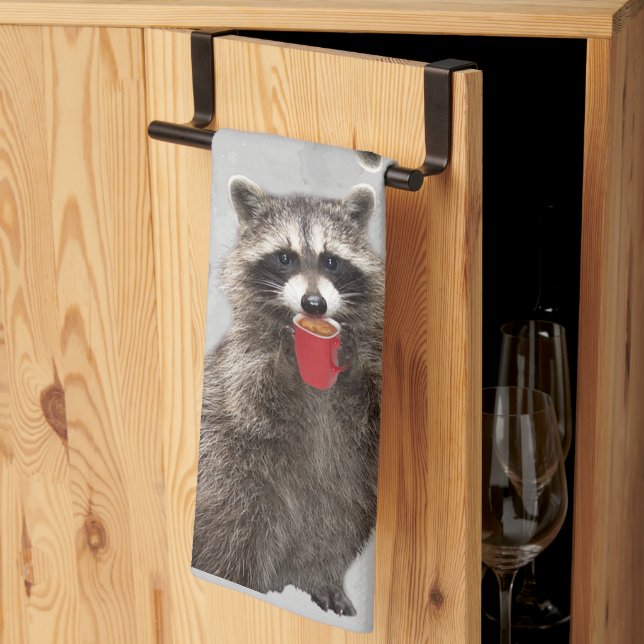 Paño De Cocina Raccoon Animal Nature Wildlife Art (Pliegue de tercios)