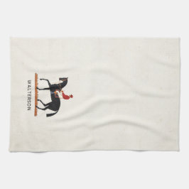 Paño De Cocina Race Horse Derby Jockey Vintage Style