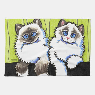 Paño De Cocina Ragdoll Cats par de muñecas Off-Leash Art™