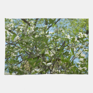 Paño De Cocina Ramas de Dogwood florecen árboles de primavera