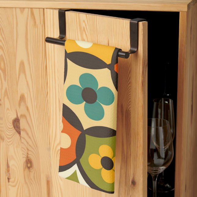 Paño De Cocina Ramo de Flor Radiante   (Pliegue de tercios)