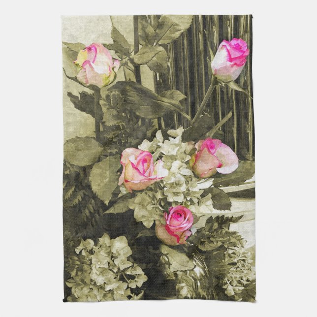 Paño De Cocina Ramo de novia vintage (Vertical)