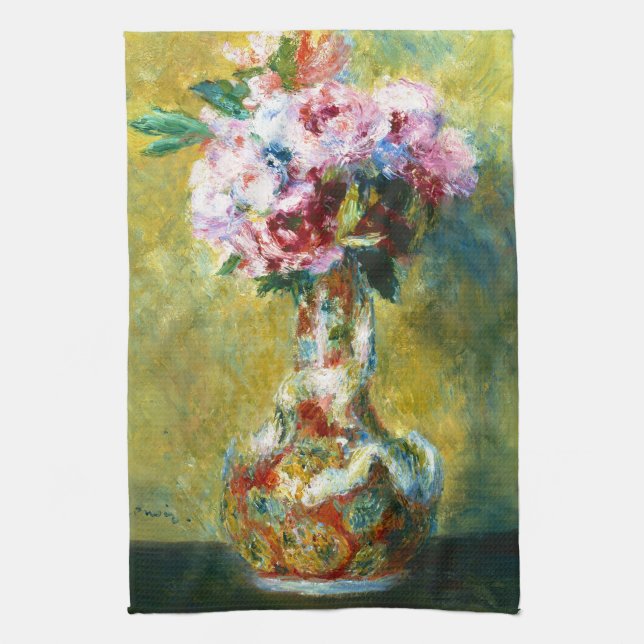 Paño De Cocina Ramo en una pintura de Pedro Auguste Renoir del (Vertical)