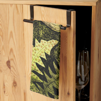 Paño De Cocina Rana holandesa de Art Nouveau en el árbol