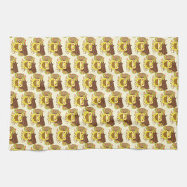 Paño De Cocina Rana picnic Leyendo Un Libro