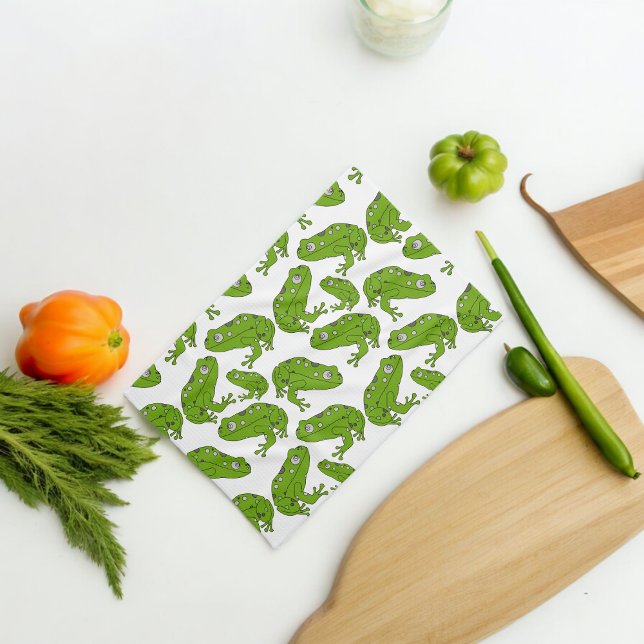 Paño De Cocina Rana verde (Kitchen Towel)