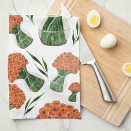 Paño De Cocina Ranunculum italiano de verano indio