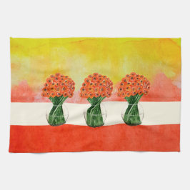 Paño De Cocina Ranunculum italiano de verano indio