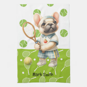 Paño De Cocina Raqueta de tenis y pelota para el amante del perro