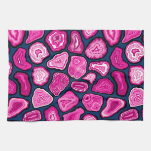 Paño De Cocina Rasgos de agudos rosados