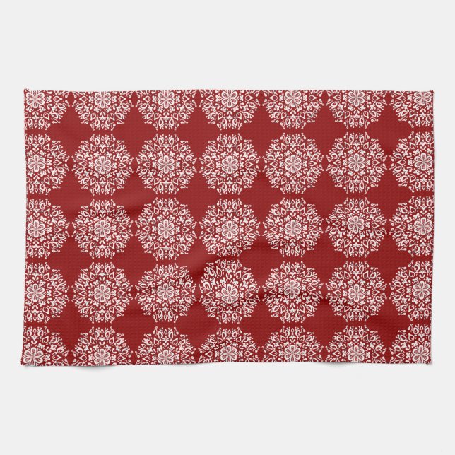 Paño De Cocina Raspberry Mandala (Horizontal)