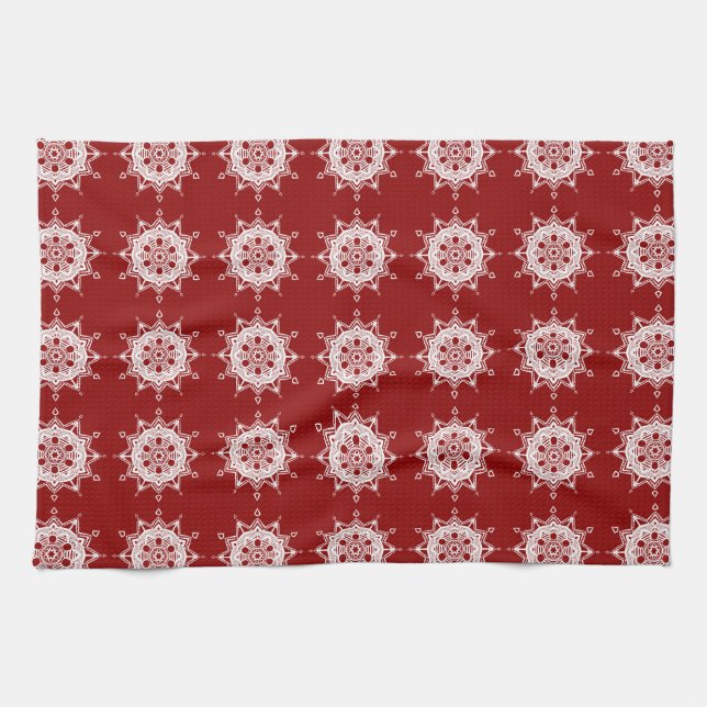 Paño De Cocina Raspberry Mandala (Horizontal)