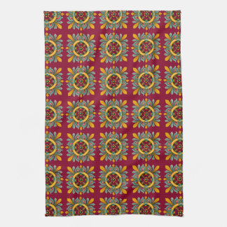 Paño De Cocina Raspberry Victorian Tile Design