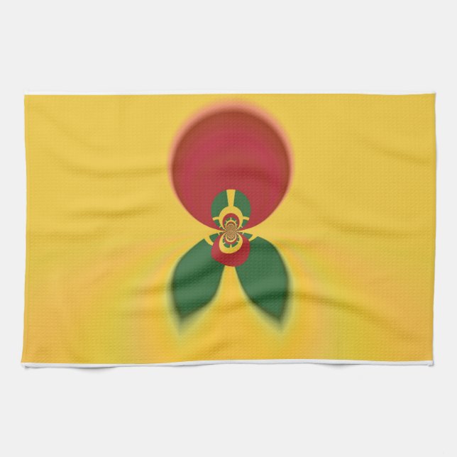 Paño De Cocina Rasta Colores Resumen Arte Imprimir (Horizontal)