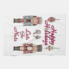 Paño De Cocina Rastreador de nueces de vacaciones deja ir a las n