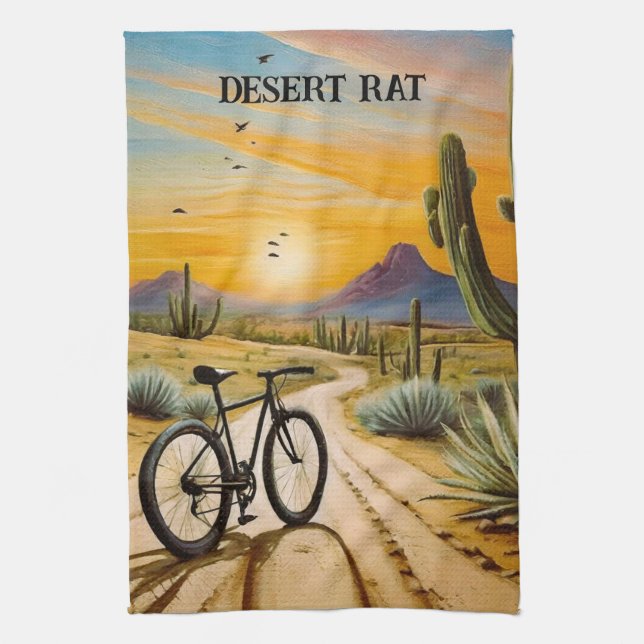 Paño De Cocina Rata del desierto, personalizable (Vertical)