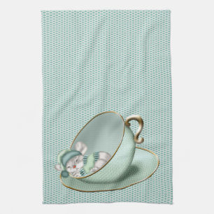 Paño De Cocina Ratón de la Tea Cup