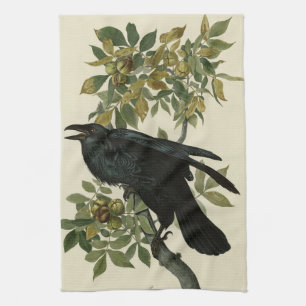 Paño De Cocina Raven (Raven común) de Aves Audubon de América