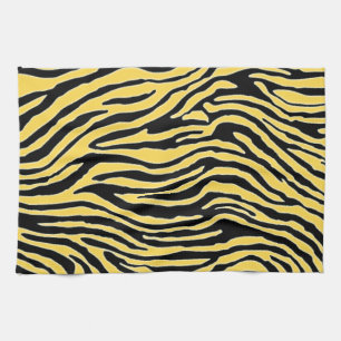 Paño De Cocina raya amarilla y negra de la cebra