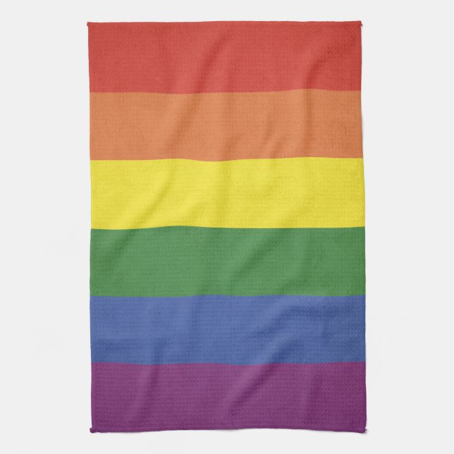 Paño De Cocina Rayas arcoiris (Vertical)