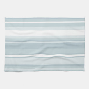 Paño De Cocina Rayas azul hielo