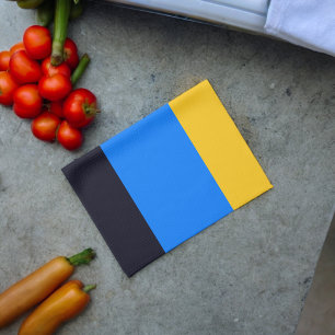 Paño De Cocina Rayas azules amarillas