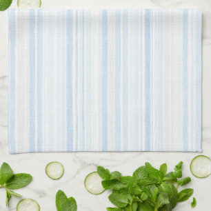 Paño De Cocina Rayas Blancas Azul de Bebé