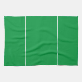 Paño De Cocina Rayas blancas deportivas verdes brillantes y elega