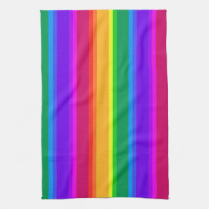 Paño De Cocina Rayas de arco iris irregulares