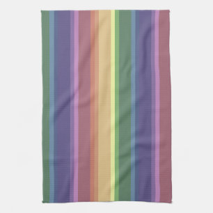 Paño De Cocina Rayas de arco iris mudas