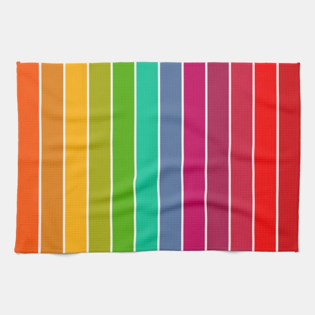 Paño De Cocina Rayas de arte pop (Horizontal)