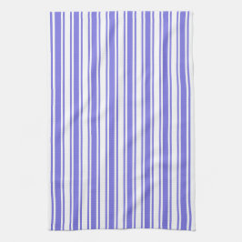 Paño De Cocina Rayas de caramelo azul y blanco