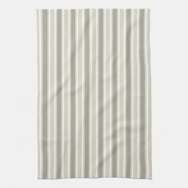 Paño De Cocina Rayas de caramelo beige (Vertical)
