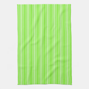 Paño De Cocina Rayas de caramelo verde limón