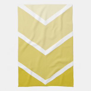 Paño De Cocina Rayas de Chevron con embrión amarillo