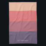 Paño De Cocina Rayas de color ocaso-<br><div class="desc">Disfrute de la calidez del otoño con nuestra toalla de cocina "Autumn Bliss". Estas toallas de primera calidad,  con Viola Purple,  Dusky Rosa,  Terra Cotta y Caramel Powder stripes,  ofrecen comodidad,  durabilidad y un toque de elegancia de temporada. Eleva la decoración de tu cocina este otoño.</div>