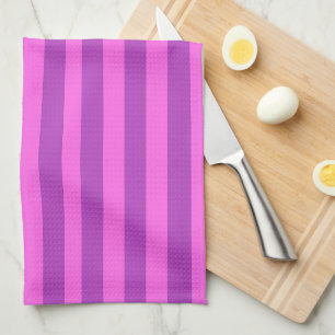 Paño De Cocina Rayas de dos tonos púrpura