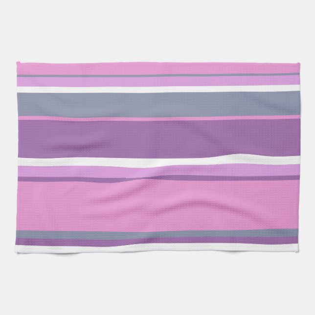 Paño De Cocina Rayas de lilac (Horizontal)