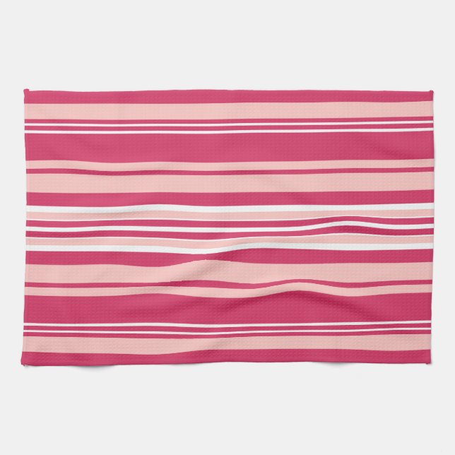 Paño De Cocina Rayas de marrón claro (Horizontal)