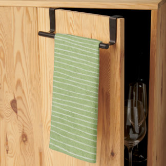 Paño De Cocina Rayas de paleta verde oliva