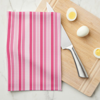Paño De Cocina Rayas de tonos de rosa