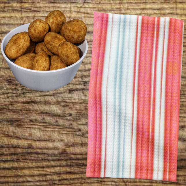 Paño De Cocina Rayas de vacaciones (Bright-looking kitchen towel for your Holiday festivities!)