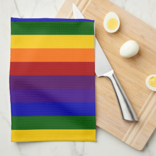 Paño De Cocina Rayas del arco iris