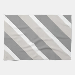 Paño De Cocina Rayas en gris