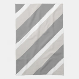 Paño De Cocina Rayas en gris