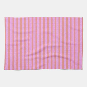 Paño De Cocina Rayas geométricas rosadas