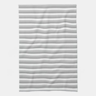 Paño De Cocina Rayas grises y blancas. Modelo