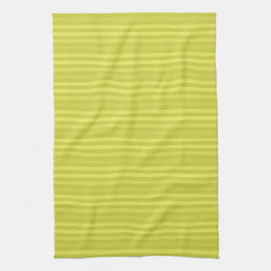 Paño De Cocina Rayas horizontales Chartreuse Patrón amarillo