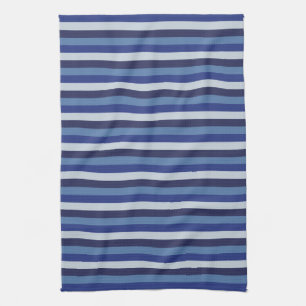 Paño De Cocina Rayas Intemporales Azul Marino
